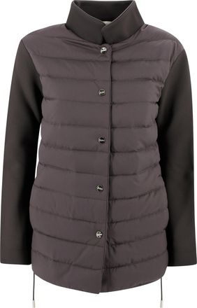Herno Padded Jacket With Fabric Sleeves