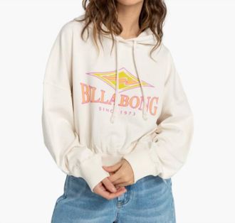 Billabong All Time Fleece Pullover Hoodie In Salt Crystal