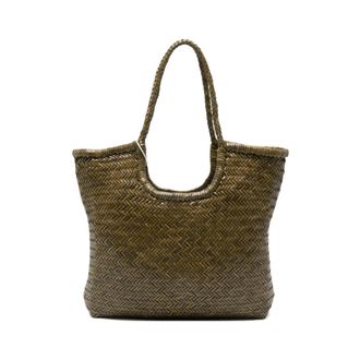 Dragon Diffusion Bolso Tote Trenzado - Bags - Mujer - Verde - ONE SIZE