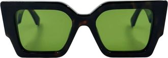 Off-white Vierkante Architectonische Zonnebril - Dames - Zonnebrillen - Bruin - ONE Size - Accessoires