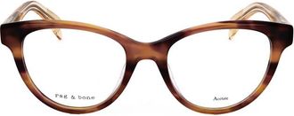 Rag & Bone Ladies Brown Cat Eye Eyeglass Frames RNB3048-3