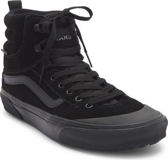 Vans Ashwood High Top Sneaker in Suede Black/black at Nordstrom Rack, Size 11.5