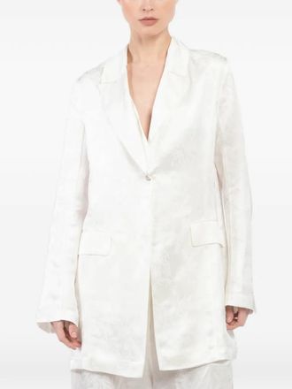 Masnada lapel blazer - Wit
