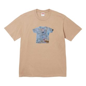 SUPREME 30th Anniversary First T-Shirt Beige Teal SUP-SS24-184