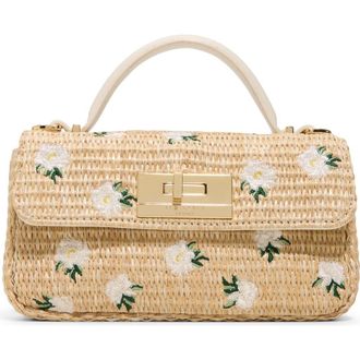 Ted Baker Ella Floral Embroidered Crossbody Bag in Natural/White at Nordstrom Rack