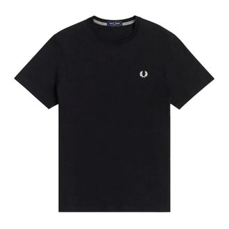 Fred Perry Hombre, Camisetas, Negro, Talla: M