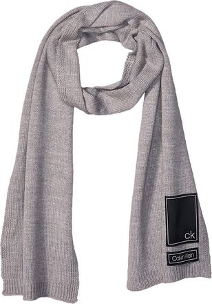 Calvin Klein Mens Scarf, Deep Black, One Size
