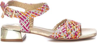 Xti Womens Low Heel Sandals In Fuchsia