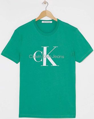Calvin Klein Jeans Calvin K Jeans Large Logo Green T-shirt
