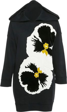 Valentino Garavani Felpa con cappuccio Pansy 2024 - Nero