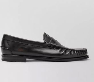 Prada leather loafers