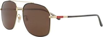 Gucci GG1351S004 Aviator Full Rim Sunglasses - Gold