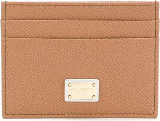 Dolce & Gabbana Brown Slick logo cardholder