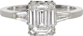 Verde 2ct IGI Certified Lab-grown Emerald Cut Diamond Ring