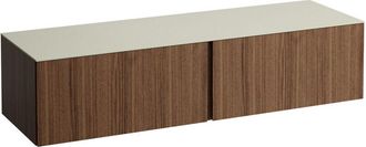 Laufen Il Bagno Alessi Cajonera, Encimera De Piedra Calce Avorio, - Laufen