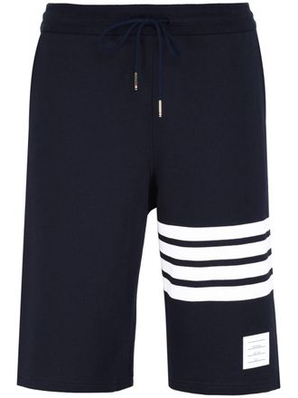Thom Browne Engineered 4-Bar jersey track shorts - men - Cotton - 00 - Blue