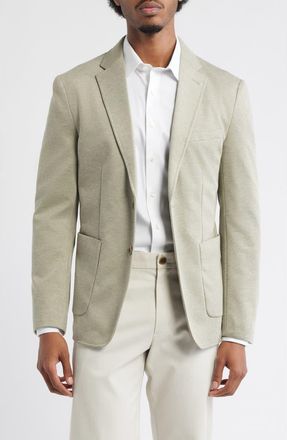 Daniel Hechter Heathered Stretch Twill Sport Coat in Green at Nordstrom, Size 44 Regular