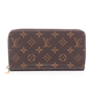 Louis Vuitton Brown Fuchsia Pink Coated Canvas Long Wallet (Bi-Fold) (Pre-Owned)