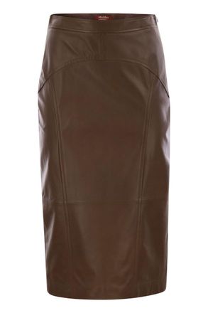 Max Mara Taiga - Nappa Leather Pencil Skirt