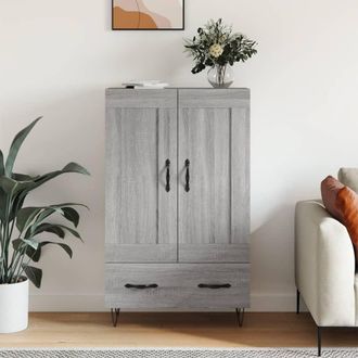 vidaXL Vidaxl - Aparador Alto Madera De Ingenier&iacute;a Gris Sonoma 69,5x31x115 Cm