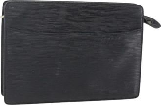 Louis Vuitton Pre-owned Clutches, female, Black, Size: ONE SIZE Pre-owned Leather Clutch