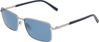 Nautica N5158S 040 Mens Sunglasses Silver Size 57