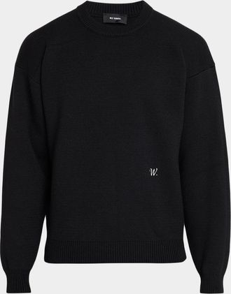 Willy Chavarria Men & apos;s Wool Drop-Shoulder Sweater