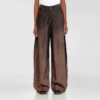 Diesel Relaxed Jeans High Waist 1987 D-Khelz, Colored, Button fly