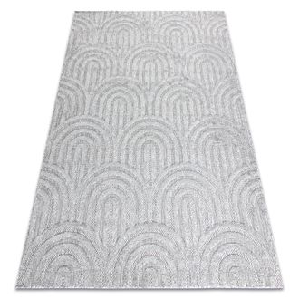 RugsX Rugsx - Alfombra Santo Sisal 0537 Geom&eacute;trica Gris Grey 200x290 Cm