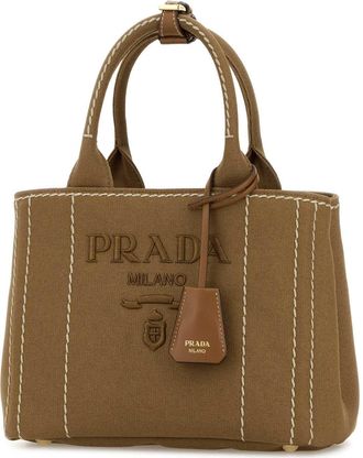 Prada Womens Camel Canvas Handbag Tabacco P Borse A Mano Bag