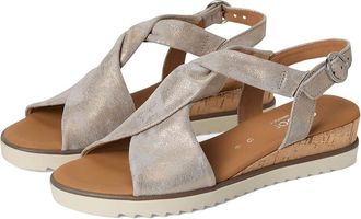 Gabor Gabor 62.751 Womens Sandals KORK/MUSCHEL : UK 8.5 (US Womens 11) B - Medium, Leather/Rubber