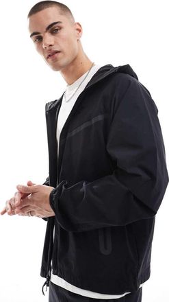Nike Tech Woven full zip hoodie in black