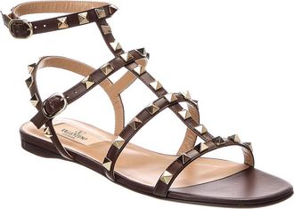 Valentino Rockstud Caged Leather Sandal