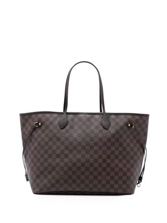 Louis Vuitton 2009 Damier Ebene Neverfull GM tote bag - women - Calf Leather/Fabric - One Size - Brown