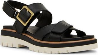 Blondo Beau Sandal in Black Leather at Nordstrom, Size 7.5