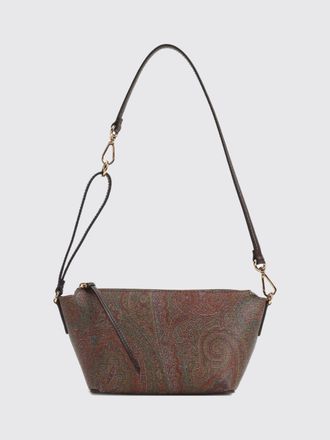 Etro Mini borsa a spalla Essential in cotone spalmato con stampa Paisley