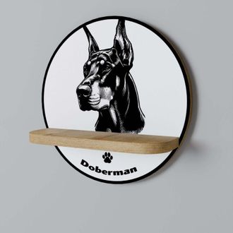 OEM Estante Redondo Perro Doberman
