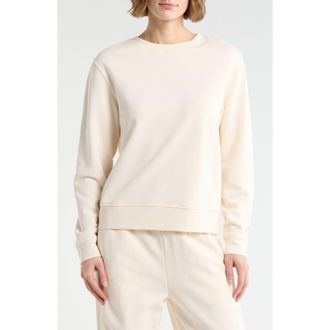 Vince Crewneck Cotton Sweatshirt in Chiffon at Nordstrom Rack, Size X-Small Regular