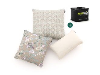 Kees Smit Sierkussen set Soft Floral Light Naturel