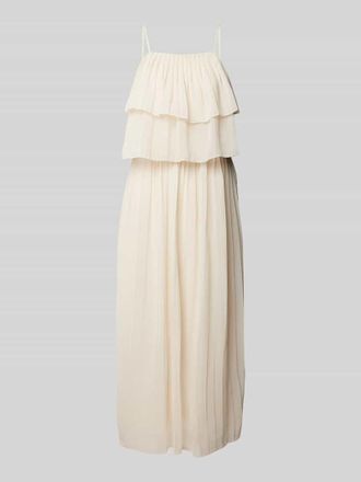 Vila Flie&szlig;endes Maxikleid mit Volants Modell CHIFFON in Offwhite, Gr&ouml;&szlig;e 36