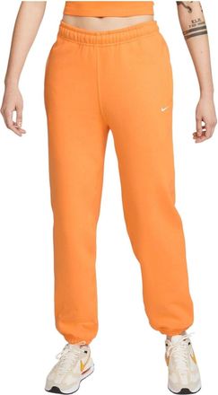 Nike (WMNS) Nike Solo Swoosh Fleece Pants Vivid Orange White CW5565-836