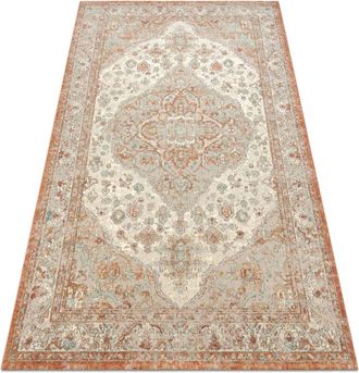 RugsX Rugsx - Alfombra De Lana Soho 477.01.la112 Osta - Ornamento, Roset&oacute;n, Natural Terracota / Beige Orange 200x300 Cm