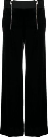 Tom Ford high-waisted wide-leg trousers - women - Silk/Elastane/Polyester/Triacetate - 44 - Black