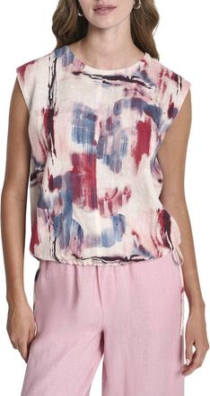 DKNY Dkny Sleeveless Linen Shirt