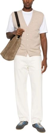 Daniele Fiesoli Ws 9012 0030 Jersey de Pico - Knitwear - Hombre - Beige - XL