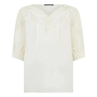 Alberta Ferretti Three-quarter Sleeve Blouse - female - Alberta Ferretti - Blouses - White - 2XS - Blouses & Shirts