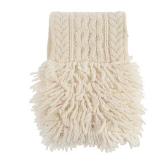 Moncler Winter Scarves, female, Beige, Size: ONE SIZE Tricot Scarf