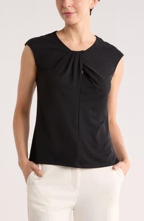 Nordstrom Rack Twist Neck Cap Sleeve T-Shirt in Black at Nordstrom Rack, Size X-Small