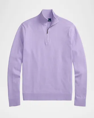 Polo Ralph Lauren Men & apos;s Cotton Quarter-Zip Sweater