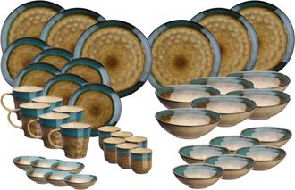 Bj&ouml;rn Borg Juego de vajilla ISLAND - 42 Piezas - Tierra y mar